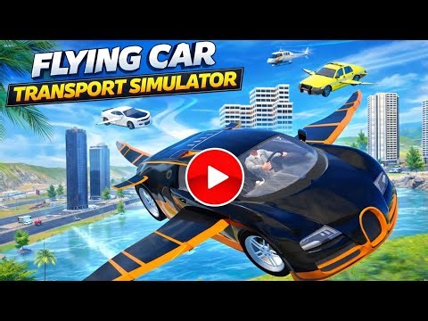 This Car Can FLY?! 😱 | Flying Car Transport Simulator - Android Gameplay 