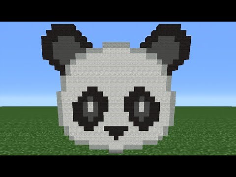 Minecraft Tutorial: How To Make The Panda Emoji
