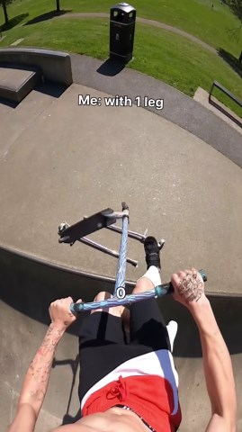 Stanley Jones | How many legs do you have?🤔 #undialed #scooter #skatepark #scoot #undialedtv #jpscooters #actionsport #love #scooters #ohlaybrand #🛴... | Instagram