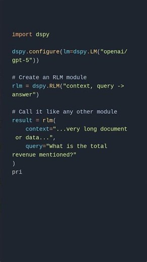 DSPy RLM Module Implementation