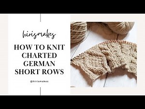 How to Knit Charted German Short Rows: a quick tutorial