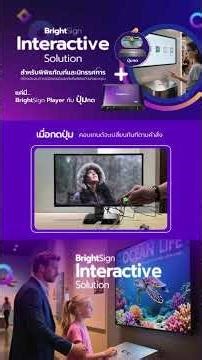 BrightSign Interactive พร้อมปุ่มกด GPIO | สำหรับงานพิพิธภัณฑ์และนิทรรศการ