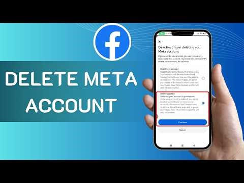 How To Delete Meta Account From Facebook