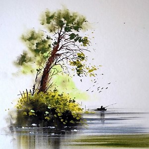 37K views · 2.8K reactions | easy oil pastel drawing of a mini landscape ( tutorial for beginner ) | Morning Drizzle | Facebook