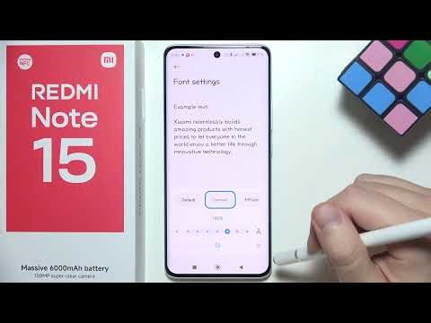 Redmi Note 15: How to Change Font Size (Text Size)