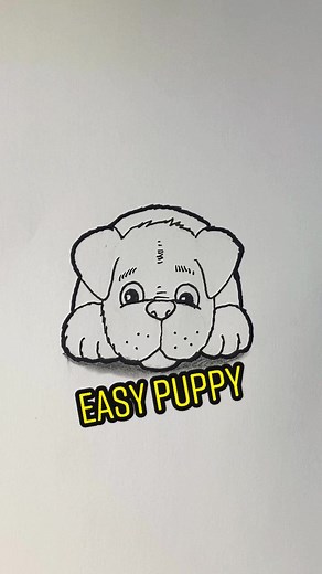 Easy Puppy Drawing Tutorial for Kids