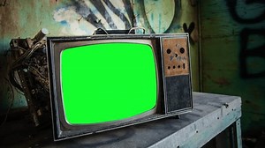Old Broken Tv Green Screen Interference 库存影片视频（100% 免版税）1109164973 | Shutterstock