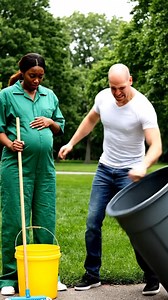The burly man bullied a cleaning lady, mocking her weakness—especially knowing she was pregnant. What he didn’t expect was the police watching nearby!!!! | Amazing Race