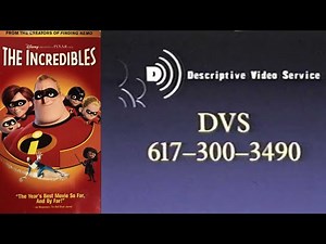 Opening/Closing to The Incredibles (2004 American Movie) 2005 Descriptive Video Service VHS