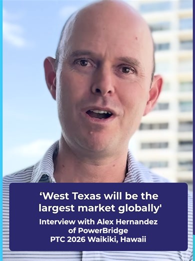 "It's our deep belief that West Texas will be the largest market globa...