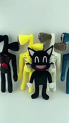 Siren Head and Cartoon Cat Plush Toys Collection