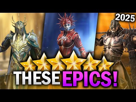 BUILD THESE 10 EPICS! Best F2P Champions to PROGRESS FAST - Raid Shadow Legends Tier List