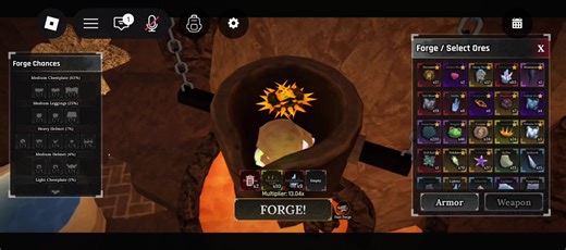 Banyak yang bilang script segala macam, nih ku buktiin kalo aku bikin full set raven dalam 1x coba. ini video tanpa edit ya, silahkan kalo memang kalian merasa benar, boleh report akun saya. nickname tertera tanpa sensor #roblox #theforge