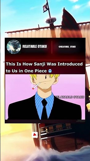 This Is How Sanji Was Introduced to Us in One Piece 🥶 | #onepiece #sanji #nami #zoro #shorts