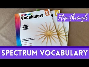 Homeschooling // Spectrum Vocabulary Workbooks 3rd – 5th Grade Overview & Flip-Through