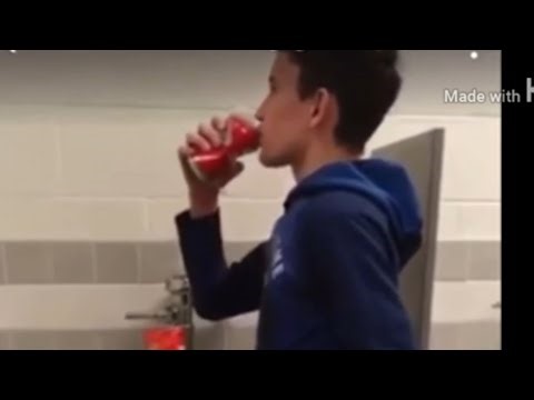 Kid (pedo) drinks special drink then regrets it 😂😂😂