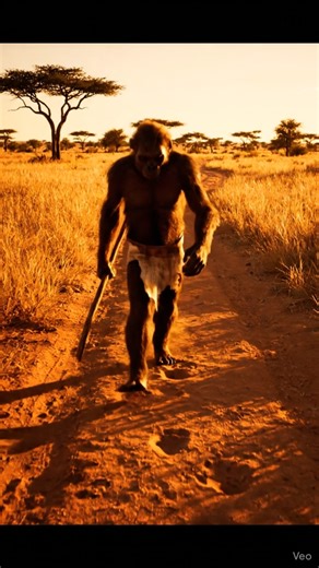 Early Hominid Tracking Footprints on the Savanna | Ancient Trail Exploration