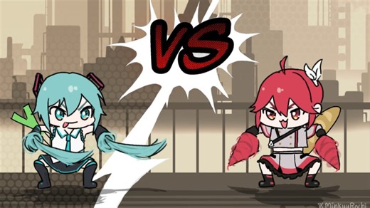 双刀mikuVS双钻teto那么谁会赢呢～