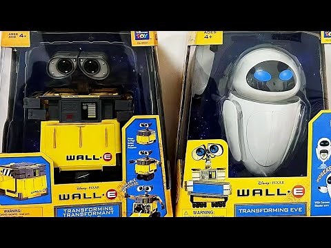 Thinkway Toys' Disney's • Pixar's WALL•E (2008) Transforming WALL•E & Transforming EVE Unboxings