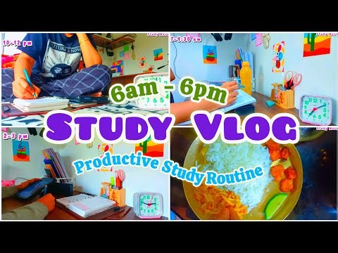 6 am Study Vlog 📚| A Busy Productive Study Routine🌷| Study More
