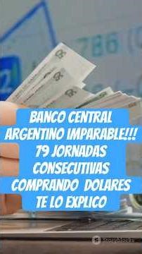 Why are dollars raining down at the Central Bank? 79 days of record purchases 💵