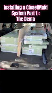 Walk-In Closet Demo Part 1 #home #diy #storage #walkincloset #howto #organizedliving #organizedhome