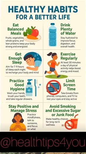 HEALTHY HABITS FOR A BETTER LIFE #healthyfood #superfoods #healthyeating