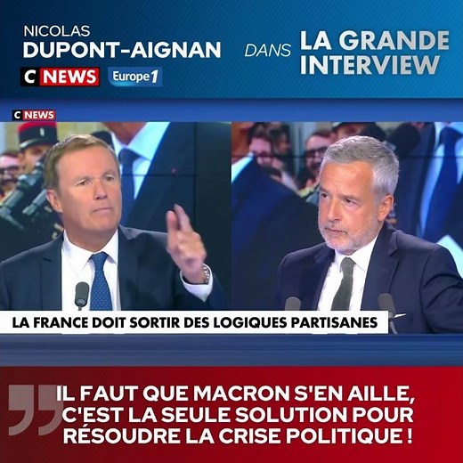«Il faut qu'Emmanuel Macron s'en aille, c'est la seule solution pour résoudre la crise politique !"