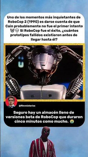 Cain quizá no fue el primer experimento fallido | RoboCop 2 🤖💀😳
