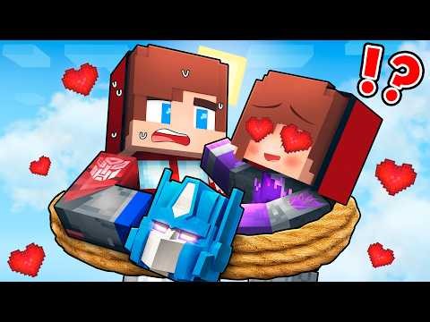The Decepticon Turns out to be a Girl Looking for JJ Optimus Prime - Maizen Minecraft Animation