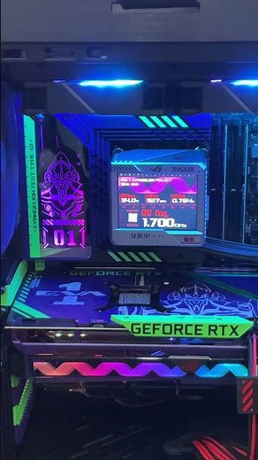 ASUS「エヴァンゲリオン」コラボモデルCPUクーラー「ROG RYUJIN II 360 EVA Edition」NERV本部風の液晶画面