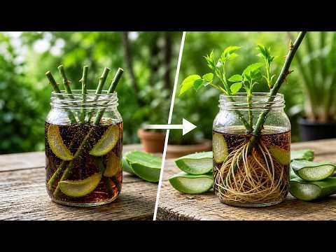 Just use Coca-Cola! Roses will sprout and root quickly immediately