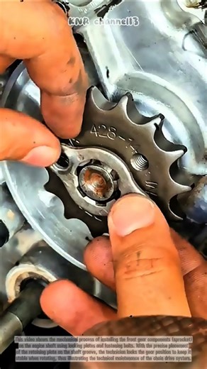 The Process of Installing Front Gears on the Vehicle Transmission System#shorts #satisfying #working
