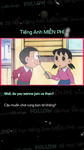 Học tiếng Anh qua phim hoạt hình song ngữ #doraemon. Cre DSN #hoctienganh #hoctienganhmoingay