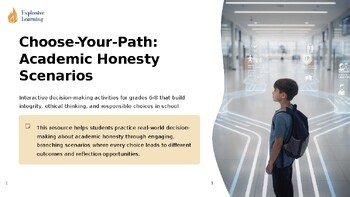 Choose Your Path Academic Honesty Scenarios Interactive Decision Making Activ...