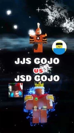 JJS Gojo vs Jump Showdown Gojo! #jjk #roblox #jjs #jsd