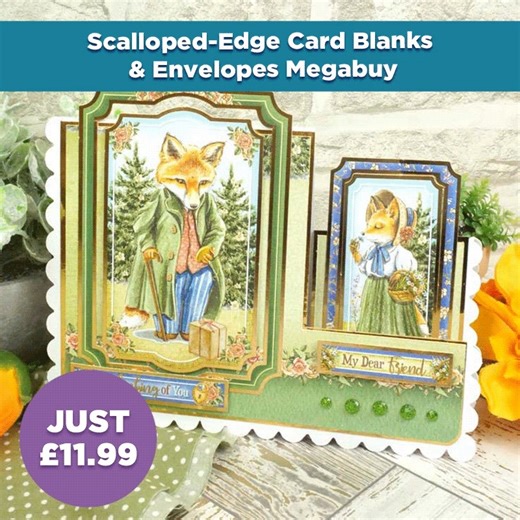Make your crafting a little bit easier with our NEW Card Blanks! 🤩 Working with all sorts of projects & occasions, which will leave you with a delightfully scalloped-edge! 😄 Shop the megabuy for just £11.99 👉 https://tinyurl.com/2benu4c8 | Hunkydory Crafts