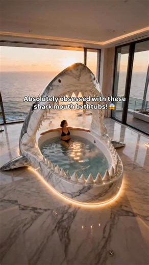Inspiring Designs on Instagram: "These shark mouth bathtubs look absolutely stunning! 😱👏"