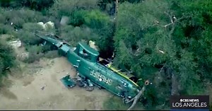 LASD Helicopter Crashes On Way To Rescue Victims of Rollover Vehicle Crash, 5 Deputies Transported