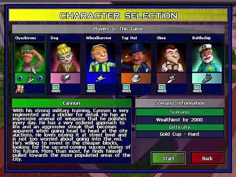 Monopoly Tycoon Full Playthrough Hardest Level (No Commentary)