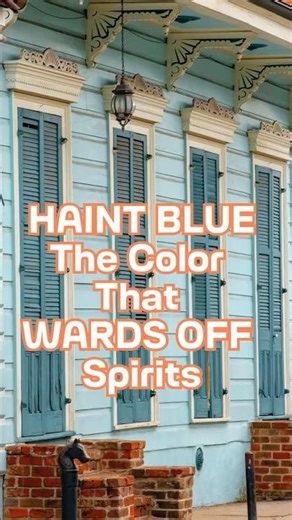 Why are some porches and ceilings blue in the south?