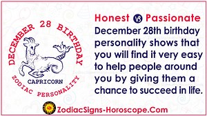December 28 Zodiac (Capricorn) Horoscope Birthday Personality and Lucky Things