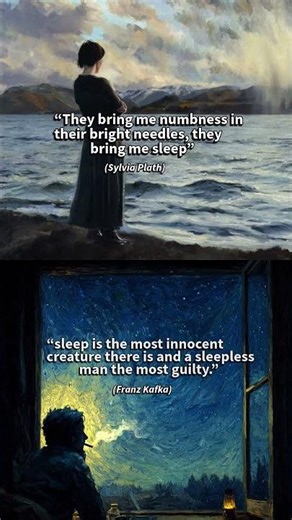 sylvia plath vs franz kafka | the cost of sleeplessness #kafka #shortsfeed