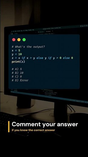Python's Nested Ternary Operators 🔗 #python #coding
