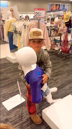 CAUGHT TYDUS doing this with a mannequin in Target 😳🥱 #hilarious #viral #caught #shorts #foryou