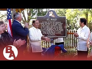 Historical marker unveiled to mark the first Filipino settlement in the U.S.