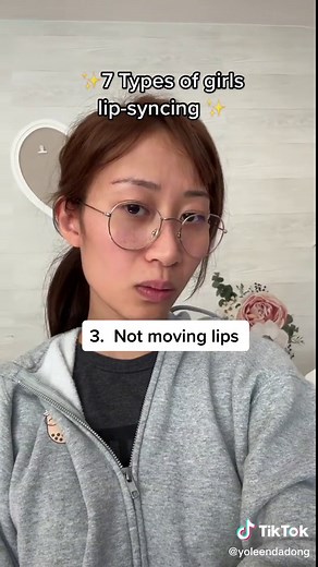 7 types of tiktok girls lip syncing. Which one are you? I am the girl the head bobber lol #fyp #foryoupage #typesofgirls #lipsyncing #lipsync #girlsbelike #tiktokers