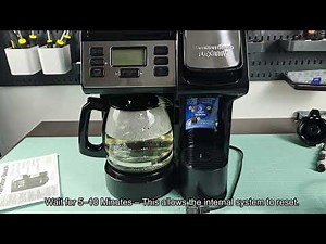 How to Reset Hamilton Beach FlexBrew Coffee Maker