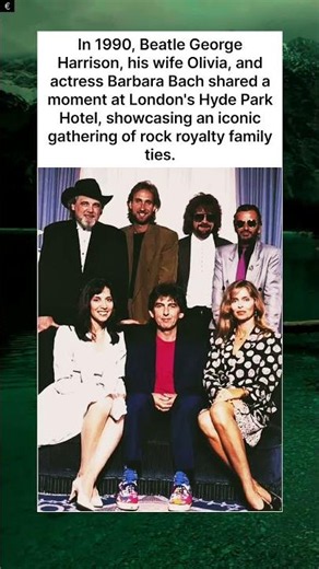 1990: George Harrison, Olivia & Barbara Bach Reunite in a Rare London Photo of Rock Royalty