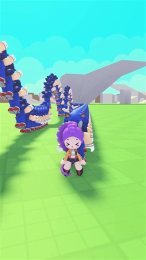 Rumi vs Sonic waves - Noob Train #shorts